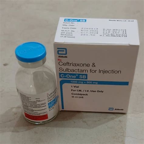 C One Sb Gm Ceftriaxone And Sulbactam Injection At Rs Box In