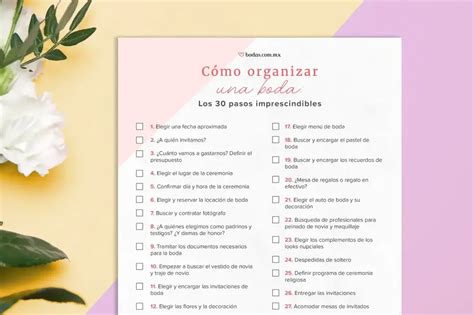 10 Consejos Para Organizar Tu Boda Sin Wedding Planner