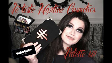 Je Teste La Palette De Martine Cosmetics Youtube