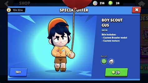 My Fav Brawler Gus Finally Got A New Skin I Can Afford! : r/Brawlstars