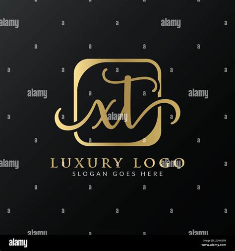 Creative Letter XT Logo Design Vector Template Initial Luxury Letter