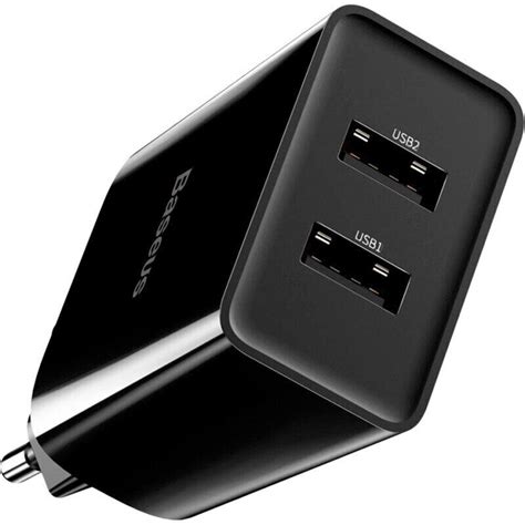 ᐉ Сетевое зарядное устройство Baseus Speed Mini Dual U Charger 10 5W