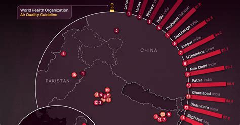 Mapped Air Pollution Levels Around The World In