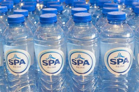 Plastic Bottles With Spa Reine Mineral Water Drinks In Rotterdam The