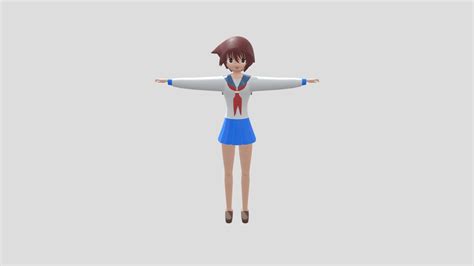 Saki Miyanaga 3d Model By Menoliku 0636bc7 Sketchfab