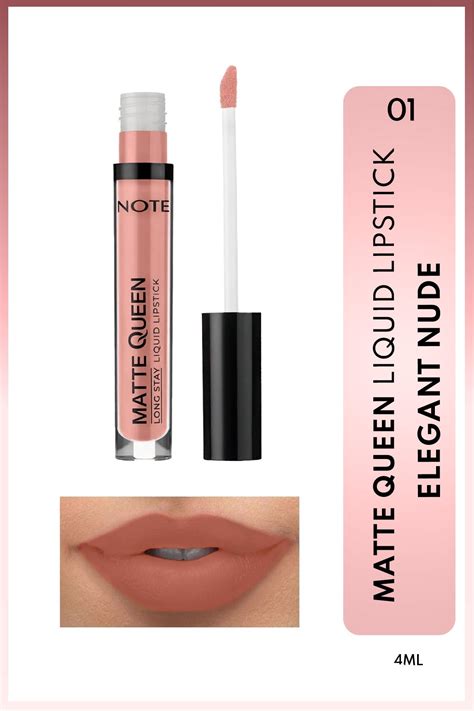 Note Cosmetics Matte Queen Lipstick Kalıcı Mat Likit Ruj Elegant Nude Nude Fiyatı