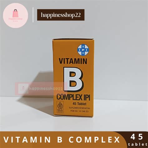 Jual Vitamin B Complex Ipi Isi Tablet Exp Shopee Indonesia