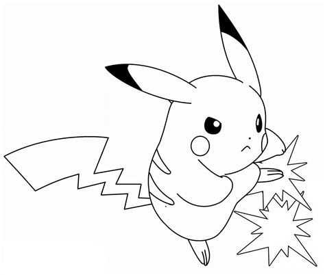 Pokemon pikachu lightning bolt drawing line art | Pokemon coloring ...