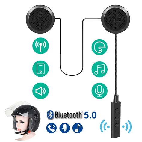 BT Muisc Moto Helm Headset Bluetooth 5 0 Motorrad Kopfhörer Drahtlose