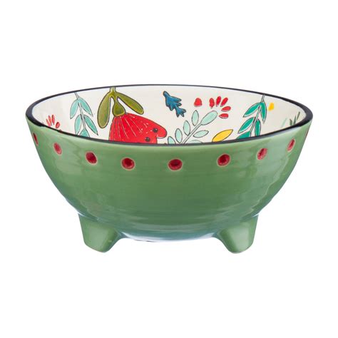 Stoneware Guacamole Bowl, Green, 22 oz