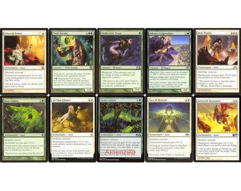 MTG Hexproof Deck Gladecover Scout All That Glitters Umbra Magic ...