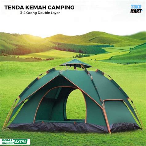 Promo Tenda Camping Otomatis 4 Orang Waterproof Camping Outdoor Double Layer - Jakarta Barat ...