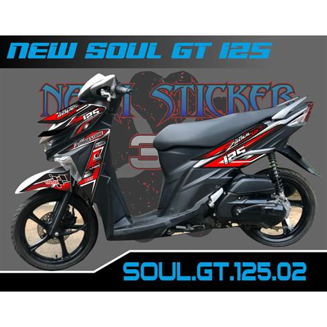 Jual Striping NEW SOUL GT 125 Stiker NEW SOUL GT List Variasi Motor