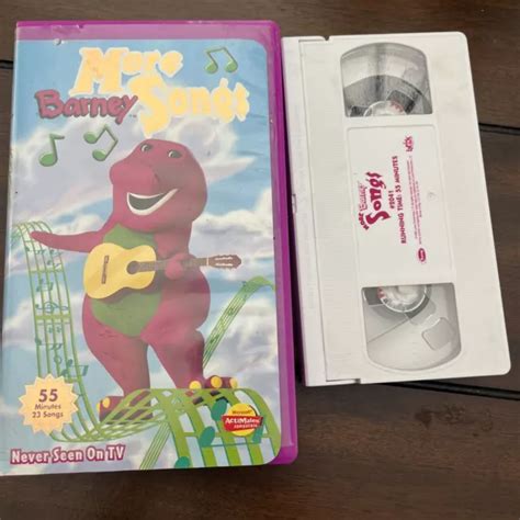 Barney More Barney Songs Vhs 1999 Rare £935 Picclick Uk