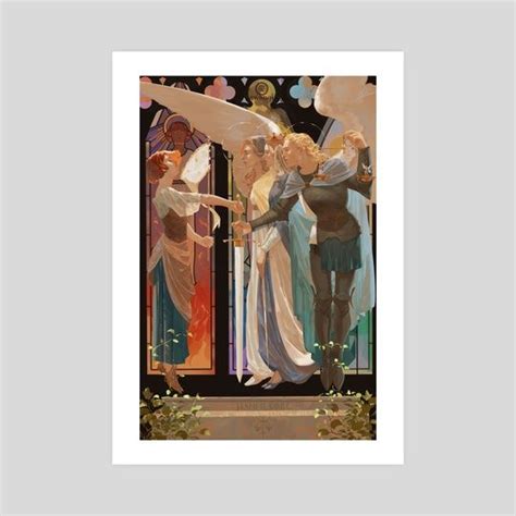 St Joan Of Arc An Art Print By Awanqi