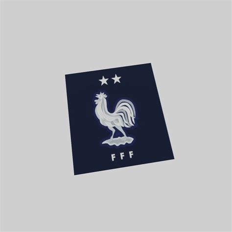 French national team logo 3D model 3D printable | CGTrader