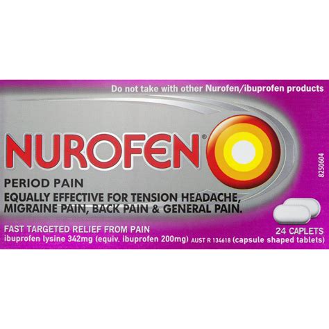 Nurofen Tablets Period Pain 24pk Woolworths