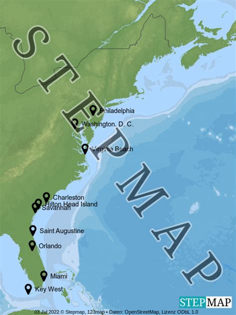 Stepmap Usa Landkarte F R Usa