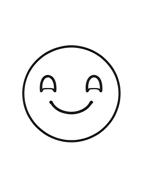 Раскраска Смайлик 17 распечатать Happybrushes