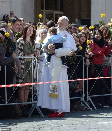 John Malkovich Transforms Into The Supreme Pontiff During The New Pope Filming In Rome Daily