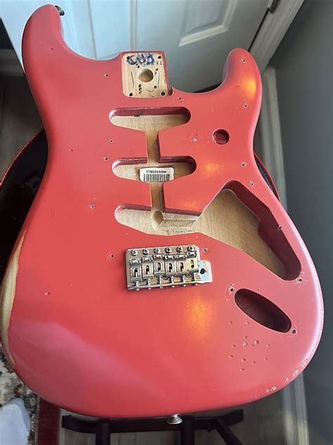 Fender Vintera Road Worn Body Fiesta Red Reverb