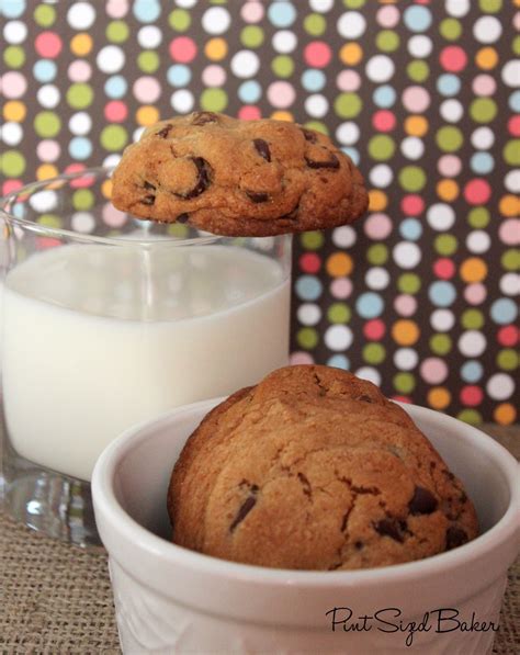 Cakey Chocolate Chip Cookies - Pint Sized Baker