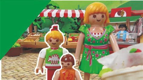 Playmobil Novelinha Português No mercado Família Hauser YouTube