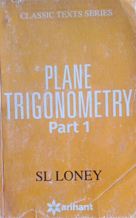 Amazon In Buy Plane Trigonometry Part By Sl Loney Second Hand Used