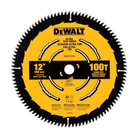 12 Finish Circular Saw Blade 60 Tooth Dewalt Dwa11260