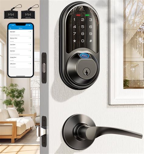 Mua Veise Smart Locks For Front Door Lever Handles Fingerprint