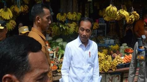 Cek Harga Bahan Pokok Presiden Jokowi Kunjungi Pasar Tradisional Di Mamasa