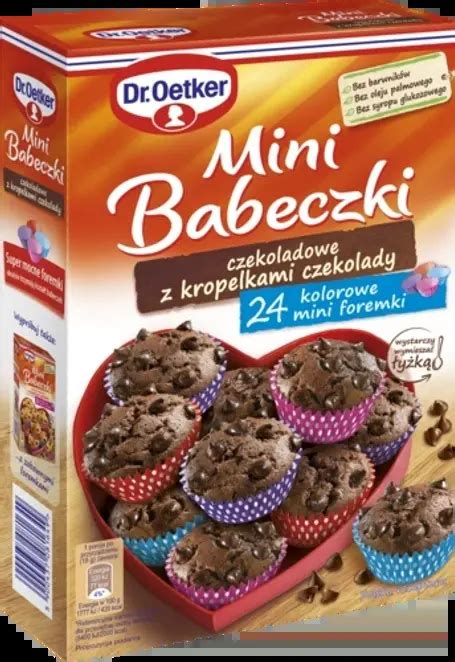 Mini Babeczki Czekoladowe Z Kropelkami Czekolady Babeczki Dr Oetker