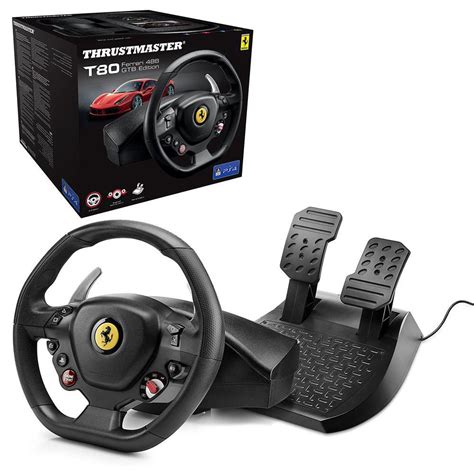 Thrustmaster Volante T80 Ferrari 488 Gtb Edition Ps4 em Promoção