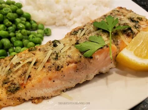 Parmesan Herb Baked Salmon The Grateful Girl Cooks