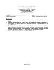 Examen 1 PHYS 3002 Online Pdf Universidad Interamericana De Puerto