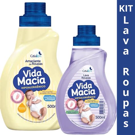 Sabao E Amaciante Para Bebe - Kits Vida Macia de Bebê – Amaciante 500ml, Sabonete e Sabão para Lavar ...