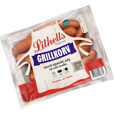 Grillkorv G Lithells Handla Mat Online Fr N Din Lokala Ica Butik