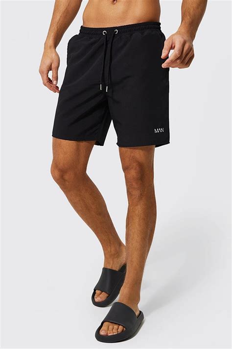 Tall Original Man Swim Shorts Boohoo Uk