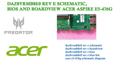 Daz Admb D Rev D Bios Schematic And Boardview Acer Aspire