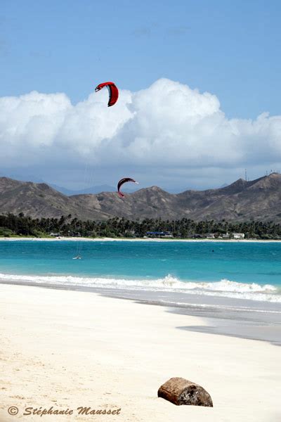 Kite Surf At Kailua In Hawaii