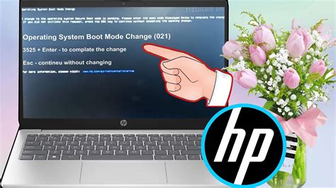 HP14 Laptops Operating System Boot Mode Changes 021 Enter To