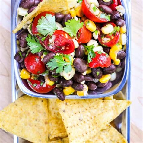 Black Bean And Corn Salad With Tomatoes Cilantro • Fivehearthome