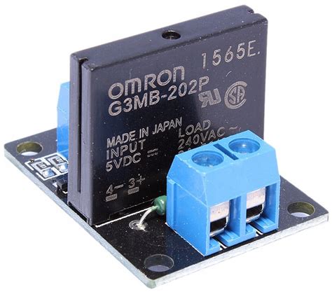 1 Channel 2A OMRON G3MB 202P SSR Relay Module Arduino Low Level