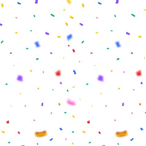 Anniversary Celebration Confetti Vector Png Images Colorful Confetti And Ribbon Png Vector