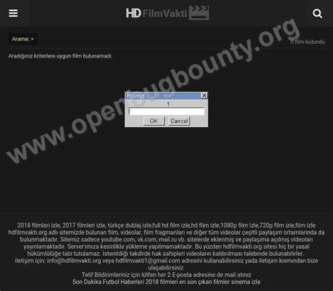 All Vulnerabilities For Hdfilmvakti Org Patched Via Open Bug Bounty