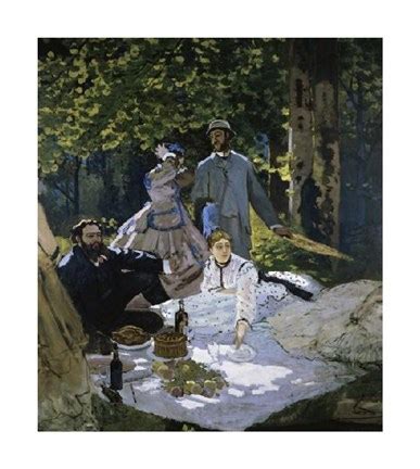 Luncheon on the Grass Painting by Claude Monet at FramedArt.com