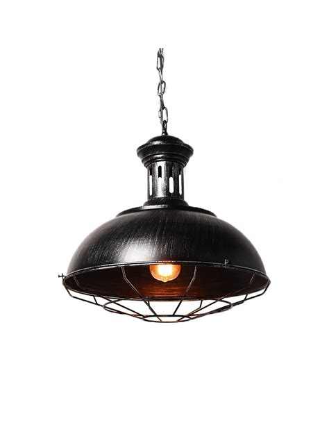 Bocatto lampa wisząca industrialna loft stare srebro LDP 017 SL