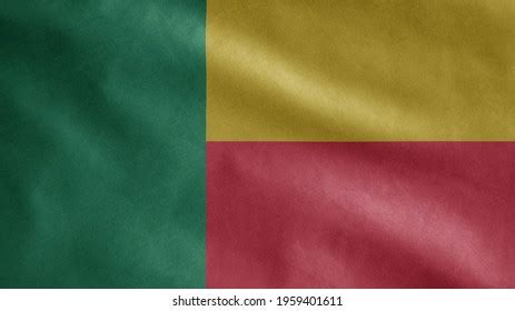 Beninese Flag Waving Wind Close Benin Stock Photo 1959401611 | Shutterstock