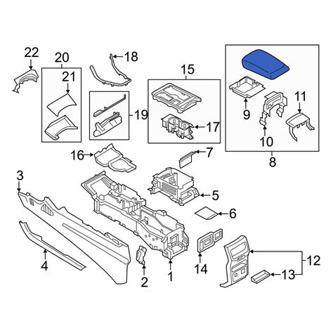Ford Oe Lt4z5806024ab Console Armrest