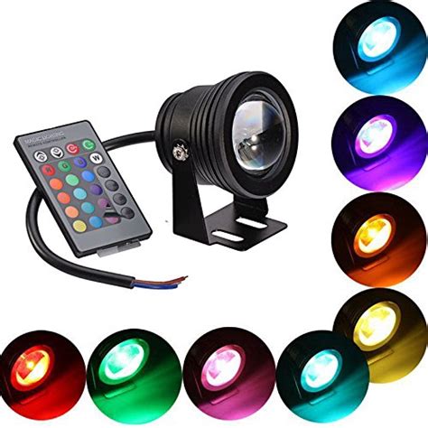 TKOOFN 10W LED RGB Unterwasserbeleuchtung Unterwasserlicht Unterwasser